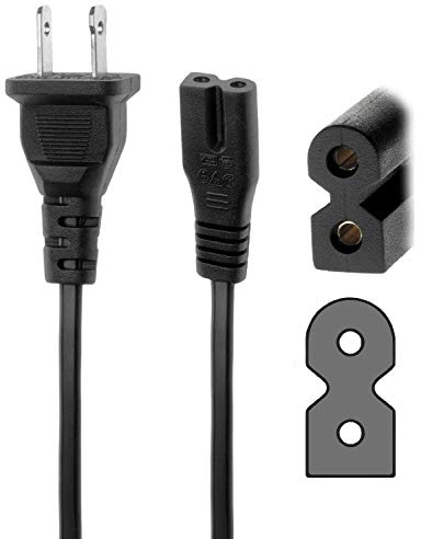 FitPow AC in Power Cord Outlet Socket Cable Plug Lead for Memorex MP3851 MP3851BK MP3851BLK AM/FM Radio Portable CD Boombox Stereo Player