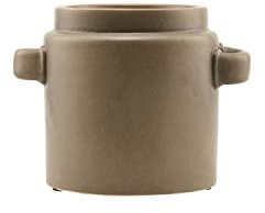 House Doctor 203840851, Blumenkasten, Bundi, Braun, Tonwaren, Glasur