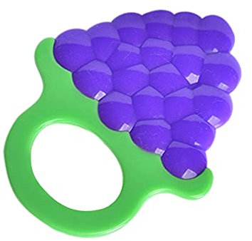 Beißring für Babys fördert Sehsinn & Motorik, Kühlbeißring mit langen Beißelementen: Kühlender, schadstofffreier Beißring, BPA-Frei, ab 3 Monaten (A)