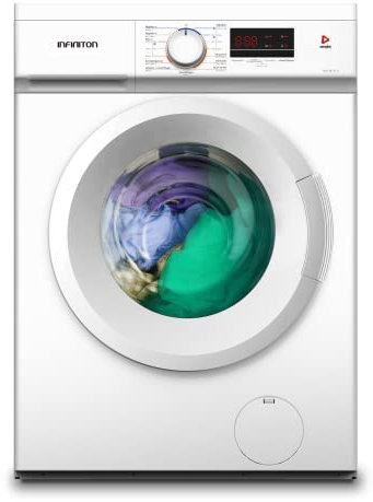 INFINITON | WM-A62B - Lavadora Carga Frontal | Función Secado Extra | Lavado Antialérgenos | Display LED | 15 Programas | Easy Play | Tambor Diamante | Acabado Blanco | Capacidad 6 Kg