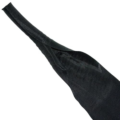 ISOLATECH canalina in tessuto autochiudente nero al metro Ø 10mm 1 metro canalina portacavi per gestione cavi scrivania