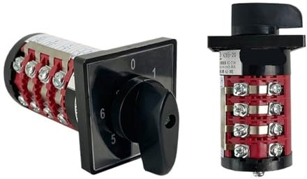 Interrupteur de commande électrique HZ8B-20/3/4, 4 niveaux 20A 0-6 Positions, commutateur universel à came rotative, interrupteur HZ5B-20/4, 1 pièce