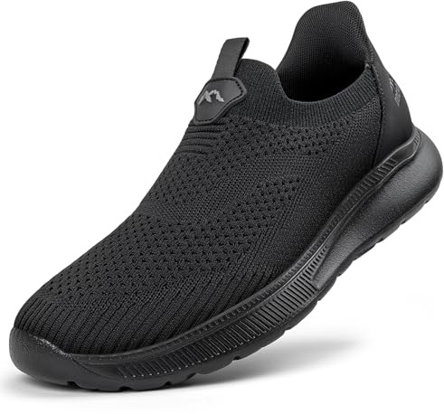 ODCKOI Slip on Baskets Hommes sans Lacets Chaussures de Sport Respirantes Chaussures de Course Confortables Chaussures de Gymnastique Légères Chaussures de Jogging Outdoor-QUANHEI-44