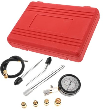 TOPBATHY Zylinderkompressionstester Für Autos Motorräder Kompressionsmessgerät Für Motoren Kompressionstest Werkzeugset Für Reparaturen