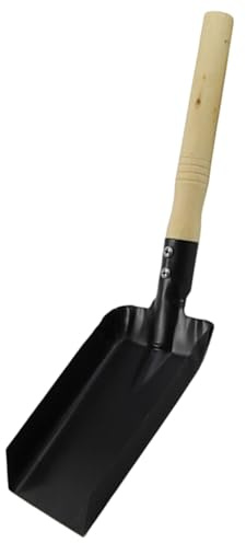Pelle à la Main pour Le Jardinage, Main de Pelle de Jardin, Petit carré Fer Portable avec poignée en Bois, Outils Jardinage efficaces pour Transplanter Le désherbage en Mouvement, à Plat