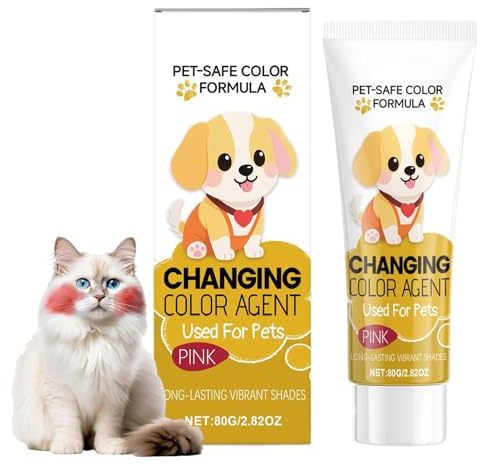 Generisch Haarfarbe Für Hunde | wasserdichte Natürliche Farbtöne,Hundesichere Farbwechselnde Haarfarbe,Für Katzen Welpen Kleine Mittlere Und Große Hunde Für Zuhause Reise Bühne Cosplay Pflege Und