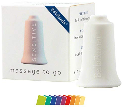 BellaBambi mini solo vaso de ventosa | Versión suave para piel sensible ideal para rostro | Para belleza bienestar y masajes relajantes | Compatible con la piel | SENSITIVE Blanco