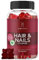 Gommes vitaminées VitaYummy pour Cheveux et Ongles au Goût de Framboise - vitamine C, de la vitamine D, du Sélénium, du Zinc une forte dose de Biotine (5000 µg) - 60 Bonbons pour les Cheveux