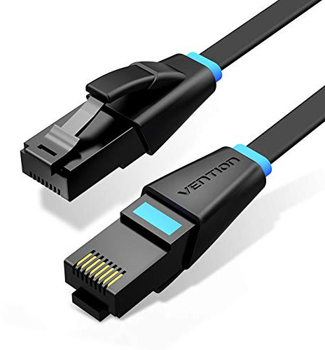VENTION Cable Ethernet Cat 6 Cable Ethernet Plano Cable de red 1000Mbps 250MHz Cable Internet(Conector RJ45) Cable Lan para Steam Deck, PS5/4, Xbox X/S, PC, TV Box, Router, NAS (1m)