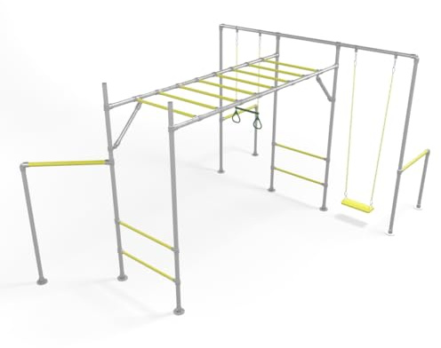 Monkey Bar Store The TIGER Climbing Frame Monkey Bars from the Galvanised Steel Construction