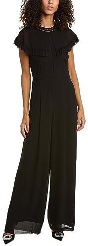 Ted Baker Olivvee Cape Jumpsuit with Ladder Tape Detail Black 5 (US 12)
