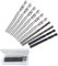 WOWSUPM 6.35mm Pilot Drill Bit Set for Hole Saw Arbor High Speed Steel and Carbide Tipped Drill Bit Cutting Multiple Material Hard Metal Wood Plastic Stuck Brick with 10pcs Set
