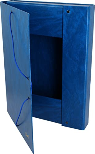 Grafoplas - Carpeta de Proyectos, Lomo 5cm, Cartón Forrado PVC, Azul, Tamaño Folio, Serie Project, Medidas: 32x24 cm, Alta Resistencia al Uso Diario