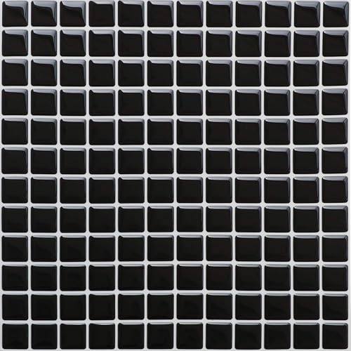 HyFanStr Calcomanías Pegatinas de baldosas Pared - Azulejos Adhesivos Cocina Cortable Impermeable - Adhesivos Decorativos 3D para Cocina y Baño - 4 Hojas