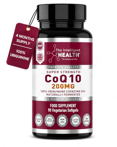 CoQ10 Supplement, Fermented Coenzyme Q10 Ubiquinone, 200mg, 90 Softgels | Easy to Swallow, Vegan, Straightforward Formula, Reliable Ingredient Profile, Used by Women & Men, Safe for Daily Use