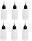 Kiuiom Applikator Squeeze Flasche,Nadelflaschen Fläschchen,Klebstoff-Applikator Squeeze-Flaschen,6PCS Liquid Flaschen 15ml für die Anwendung von Genauen Mengen an Leim