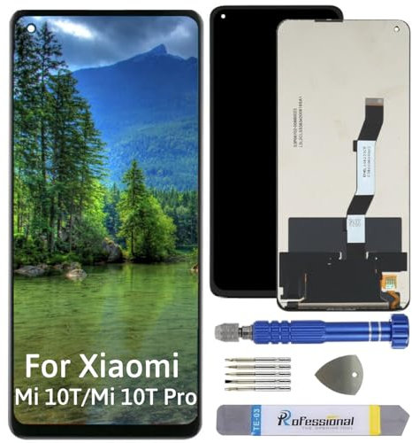 Int'x Display für Xiaomi Mi 10T / Mi 10T Pro 5G M2007J3SY LCD Bildschirm Ersatz Touchscreen mit Werkzeug Schwarz Hohe Qualität