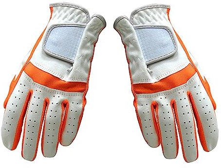 Guantes de golf transpirables de alta calidad para niños, para mano izquierda y derecha, tela suave de microfibra, agarre para todo tipo de clima, se adapta a tamaños de mano de 14, 15, 16, 17 cm.
