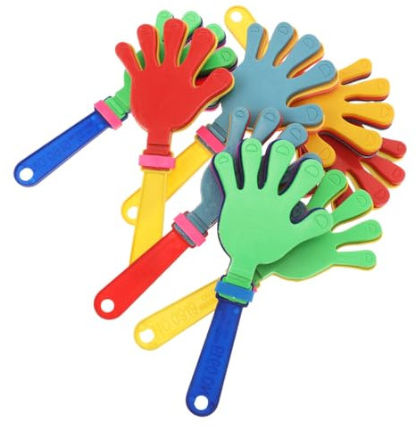POPETPOP Handklatschen Plastik Klapperhände 8 Stück Bunt Lärminstrumente Für Party Sportveranstaltungen Kinder Spielzeug