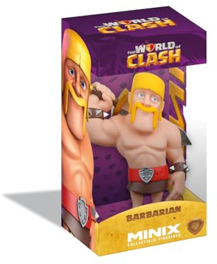 MINIX Bandai Figura de colección 12 cm, World of Clash, Barbarian, Coleccionables para Exhibición, Idea de Regalo, Juguetes para Niños y Adultos, Fans De Videojuegos (MN19199)