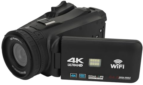 4K Ultra HD -videokamera med 8x Digital M, 4,0 I Dual SC och 64MP, för E -strömning och Innehållsskapande