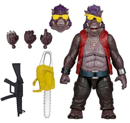 McFarlane Teenage Mutant Ninja Turtles (Page Punchers) Bebop - Figura de acción de 5 Pulgadas con Juguetes de cómic