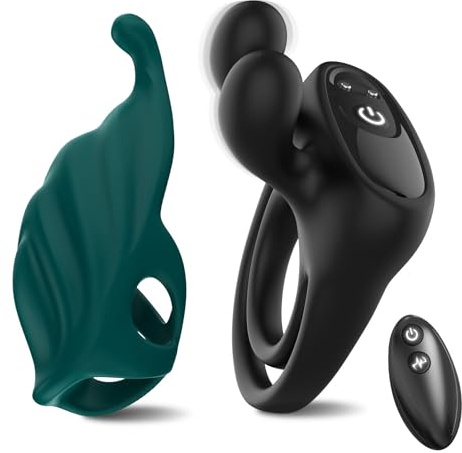 Anello Vibrante Per Lei e Lui Vibratoreper Donna Professionale Vibratore da dito con Telecomando Sex Toys 9 Modalità Sexytoys Uomo Cock Ring Sexytoysys Donna Vibratori Proteggi Dita Per Coppia