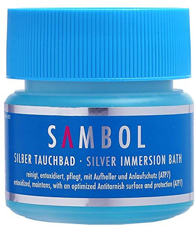Sambol Silberbad für Silberschmuck 150 ml Silberreiniger für Schmuck Schmuckreiniger Profi Silber Reiniger Silberputzmittel
