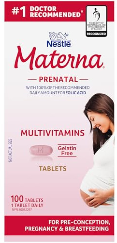 Materna Nestle Prenatal Postpartum Vitamin & Mineral Supplement 100 Tablets