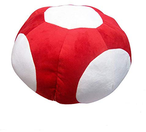 Mario svamp hatt keps röd/vit plysch spel fin klänning cosplay tillbehör rolig present för vuxna barn, Röd, en storlek