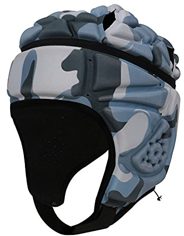 F Fityle Casco de Rugby de EVA de Alta Densidad, Casco Suave para Cabeza, Casco de Fútbol, Protector de Cabeza, Hockey Patineta Casco Protector