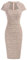 GRACE KARIN Robe Moulante Vintage à Manches Longues pour Femme - Crayon et péplum, Tweed Rose, S