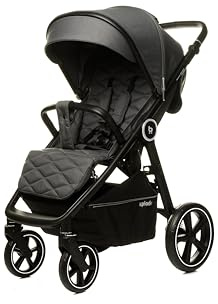 4Baby Premium Xplode Lite Teal Green Kinderwagen, grün, geeignet ab 6 Monate bis 4 Jahre, mit allem Komfort ausgestattet (Steel Graphite)