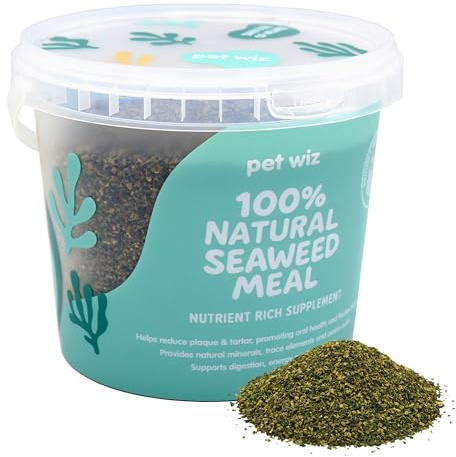 Comida de algas marinas 100% orgánica para perros, ayuda a estimular la digestión, equilibrar las deficiencias de nutrientes y ayuda a la pigmentación, fabricado en Reino Unido. (1 kg)