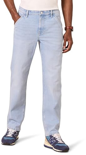 Amazon Essentials Hombre Vaqueros de Carpintero de Corte Holgado y Poco Elásticos