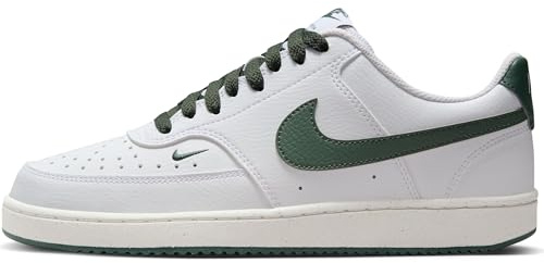 Nike W Court Vision Lo NN, Sneaker Donna, White/Vintage Green-Sail, 38 EU