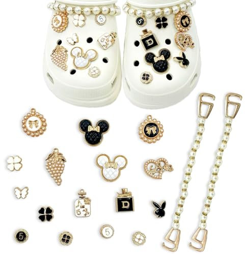 18 Pièces Accessoires de Chaussure en Strass, Décorations de Chaussures de Bricolage pour Femme Sabots Ornements de Chaussure Bricolage, Crocs Charms Crocs Accessoires
