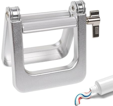 Herramienta exprimidora de tubos, dispensador de pasta de dientes, soporte para escurridor de pasta de baño para encimera, tocador, estudio, loción, viajes, adultos, ancianos, color de cabello
