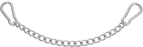 VICASKY Chaîne en Acier Inoxydable 30 CM X 4 MM avec 2 Mousquetons, Kit Suspendre Robuste pour Balançoire et Hamac Extérieur, Fixation Sécurisée pour Jardin et Aire de Jeux