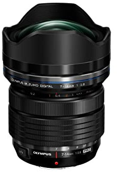 OLYMPUS M.Zuiko Digital ED 7-14mm F2.8 Pro Lens, for Micro Four Thirds Cameras Black