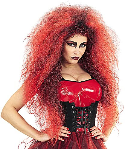 W WIDMANN MILANO Party Fashion - Perücke Riesenfrise, Kunsthaar, alte Frau, Hexe, Mottoparty, Karneval