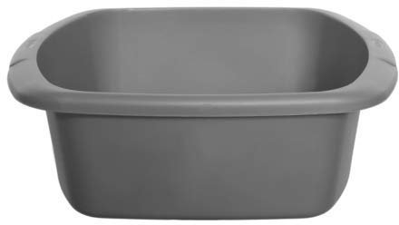 Galleries Large Or Small Plastic Rectangular Washing Up Bowl (Silver, Small Rectangular Bowl)