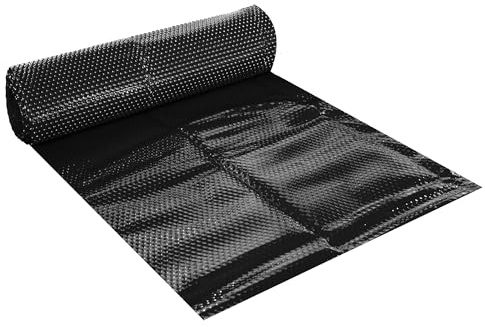 Pondlife Solarfolie schwarz eckig, 400µ, 6x4 m, Noppenfolie Poolabdeckung zuschneidbar, Poolheizung Wärmeplane