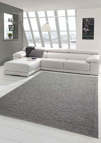 Teppich-Traum In- & Outdoor Teppich Sisal Optik | Küche Wohnzimmer Terrasse Balkon | grau - Größe 200x280 cm