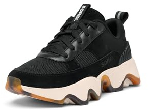 Sorel Women's Kinetic Impact II Wonder Lace Sneaker, Black/Chalk, 5