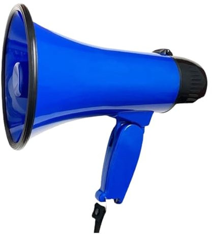 Megafon Bullhorn Bärbara Megafoner Vikbar Handhållen Megafon Röstförstärkare Bullhorn Högtalare Hög Volym Megafon för Demonstrationer