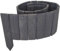 WEECO Holzzaun Garten 550 cm – 5er Set – 110x10 cm – Pflöcke 20 cm – Farbe Anthrazit – flexibler dekorativer Beeteinfassung Zaun