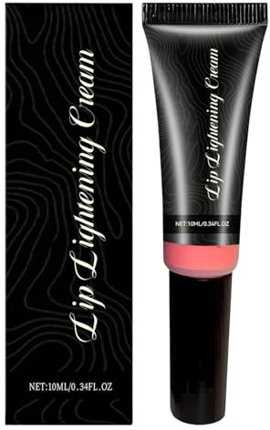 Crème Éclaircissante pour Lèvres Foncées, 10ML Gommage Exfoliant Éclaircissant pour Lèvres, Baume Hydratant Éclaircissant Lèvre Foncées, Crème Soin Naturelle Lèvre Foncée, pour Femmes & Hommes