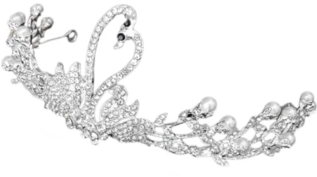 IWOWHERO Diadème Couronne Petite Fille en Alliage Doré Strass Bandeau Léger et Confortable pour Anniversaire Accessoire Photo Bébé et Fête d'Garçon et Filles