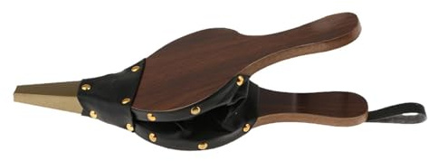 Generico Soffietto Per Stufa A Legna - Ventilatore Manuale, Pelle In Legno Massello | Pompa Ergonomica Per Per Barbecue, Strumento Portatile Per Braciere, Soffietto A Mano Con Sospesa,